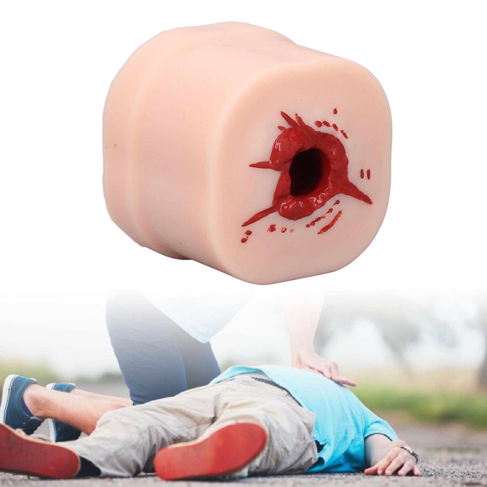 Wundpackungs-Aufgabentrainer & Trauma-Wundsimulator | Blutungskontroll-Trainingskit mit Tragbarer Tragetasche | Praxis der Wundbehandlung
