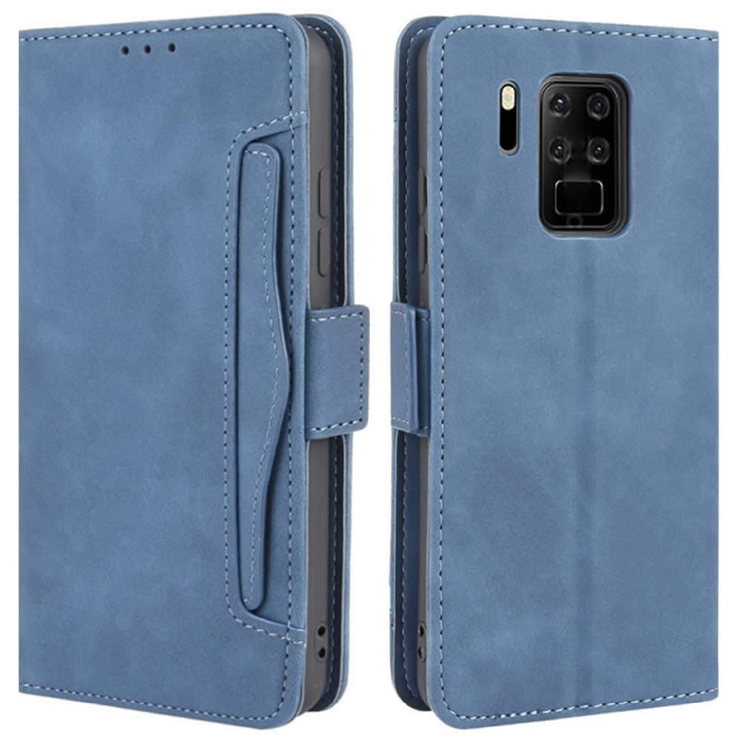 HualuBro Funda para OUKITEL C18 Pro, Funda Libro de Premium PU Cuero con Ranura para Tarjetas y Billetera Flip Cover Magnético Carcasa para OUKITEL C18 Pro Case, Negro