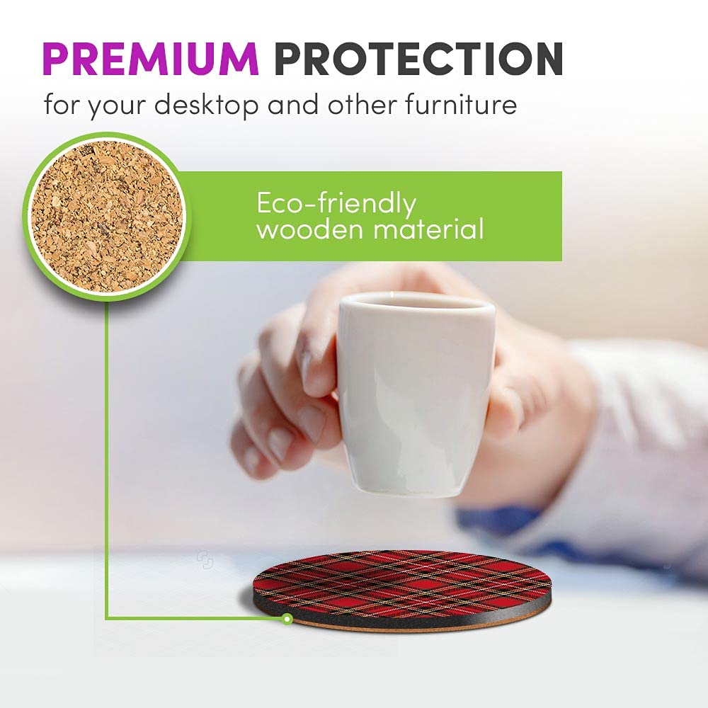 Lot De 6 Dessous De Verre Squelette Avec Support - Céramique Absorbante 10,2 Cm - Tête De Mort