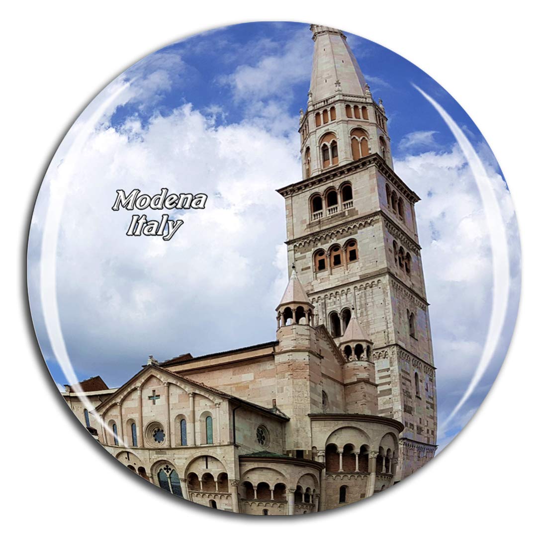 Weekino Magnet-1417 Italy Modena Cathedral Fridge Magnet 3D Crystal Glass Tourist City Travel Souvenir Collection Gift Strong Refrigerator Sticker