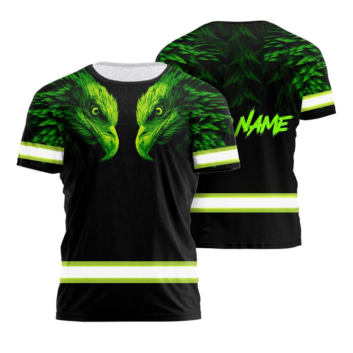 Maddly High Visibility US Flag Collection Safety Workwear Custom Name for Workers, Runners, Truckers, Patriotic