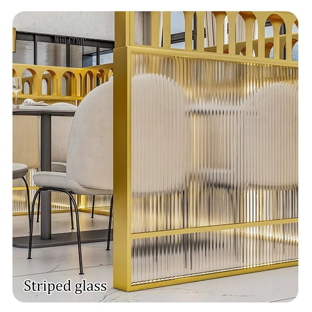 Półprzezroczysty szklany ścianka działowa do jadalni i biurek ścianka działowa dekoracyjny szklany panel do restauracji i barów 100 x 100 cm ge