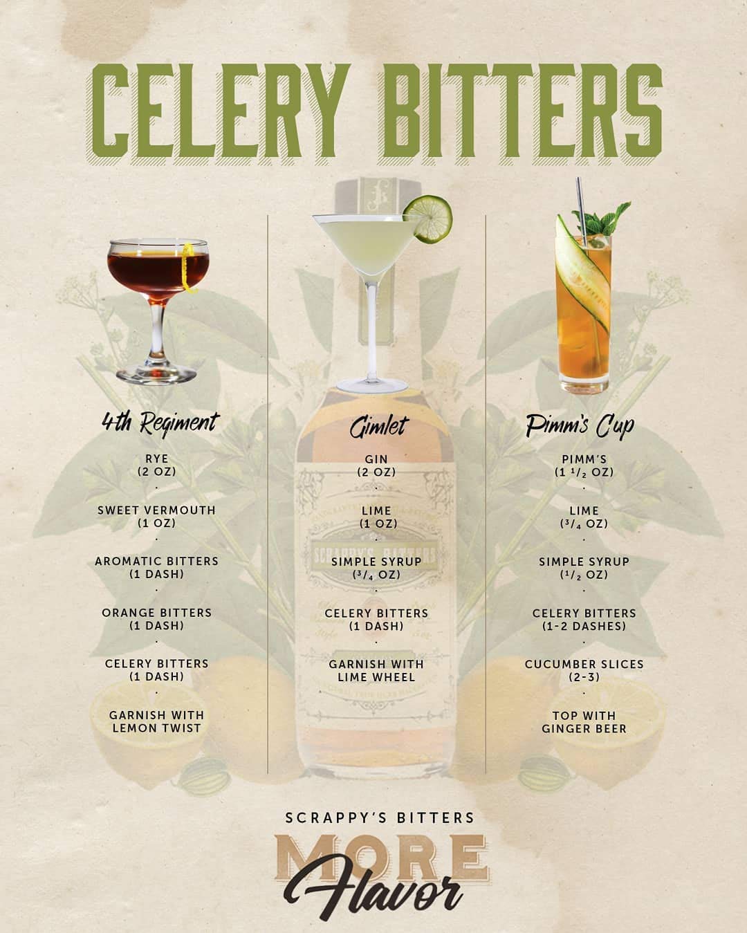 Scrappy's Bitters - Celery, 5 Oz - Organic Ingredients, Finest Herbs & Zests, No Extracts, Artificial Flavors, Chemicals or Dyes. Made in The USA!