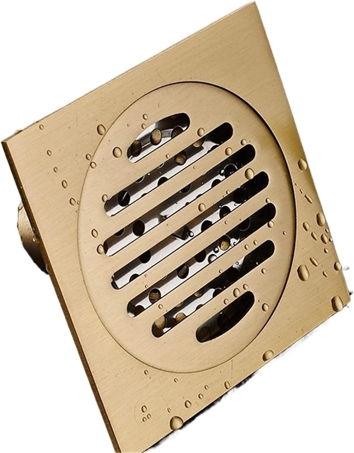 Bathroom Floor Shower Drain Waste Floor Drain Anti-Odor Bathtub Shower Drainer Stainless Steel Square Drainage(10x10cm A2)