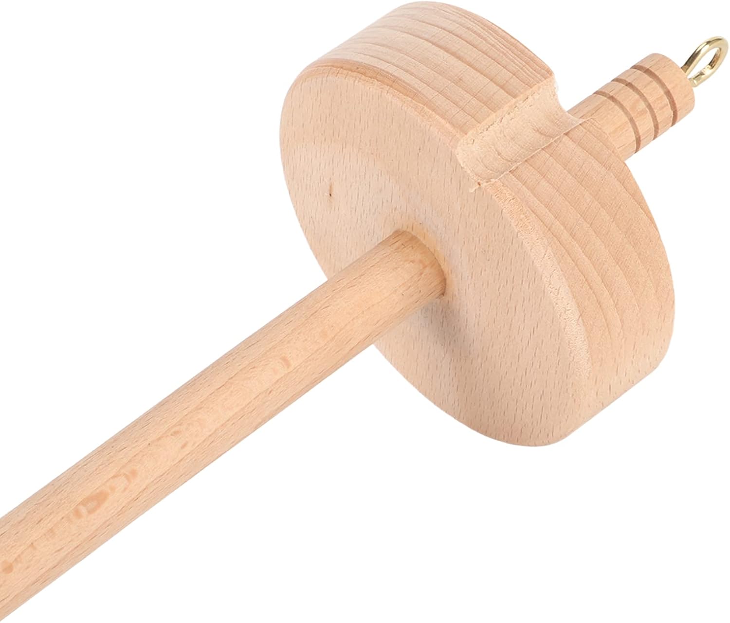 2psc Drop Spindle, Top Whorl Yarn Spin DIY Wheel Yarn Spinner Hand Cranked Wooden Yarn Spindle Crafts Supply for Hand Yarn Making