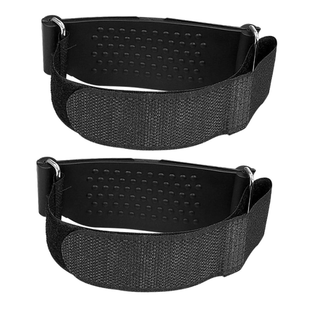 YARNOW Couvre-Chaussures à Crampons Semelles Intérieures à Chaussures Crampons pour Chaussures Talon Bottes De Glace Pêche sur La Glace Poignées Pince Gel Black Acier Au Manganèse