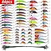 Aorace 84pcs Fishing Lures Set Metal Jigging Spoon Hard Baits Minnow Crankbait VIB Swimbait for Bass Pike Fit Saltwater and Freshwater