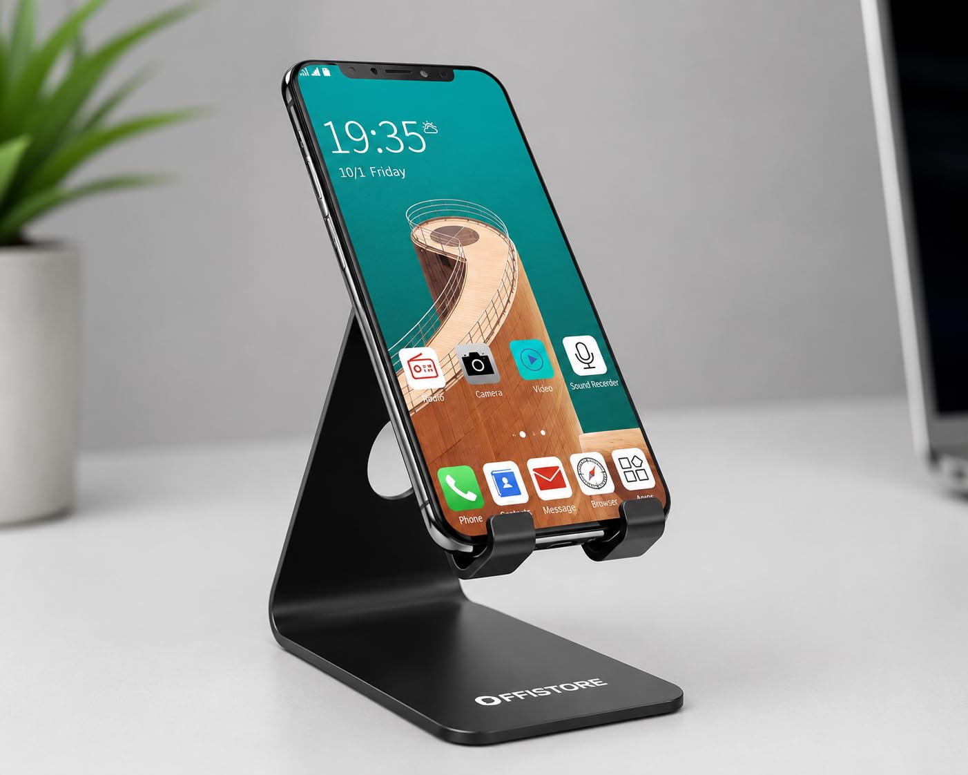 Metal Universal Cell Phone Stand for All Android Phones – Anti-Slip Tabletop Mobile Holder | Up to 7-inch Devices | Premium Metal | Office & Home Use-picture-18