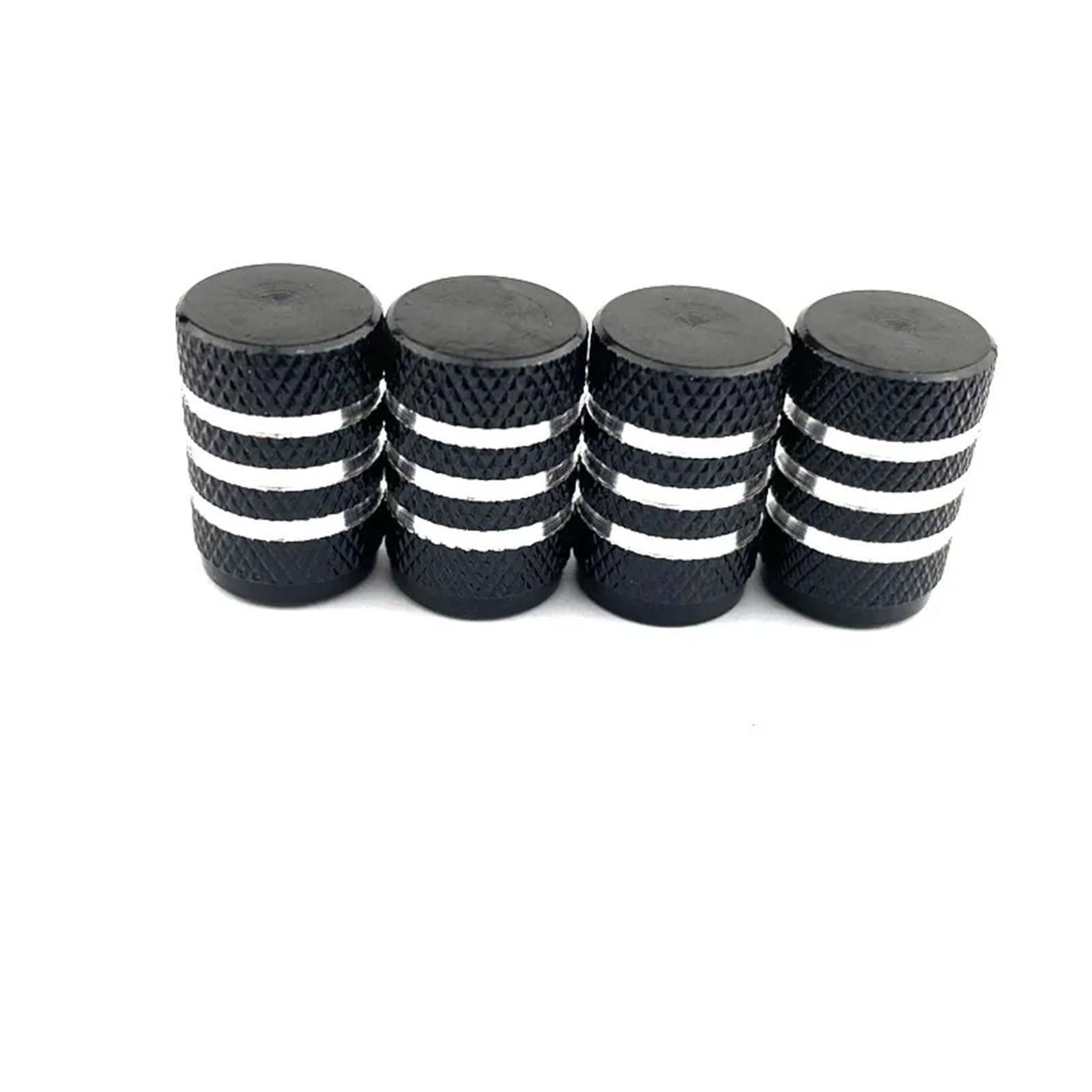 Lcvzxcfkx 4Pcs-Black Tire Valve Caps Aluminum Alloy Nipple Caps Tyre Rim Stem Covers Airdust(4Pcs-Black)