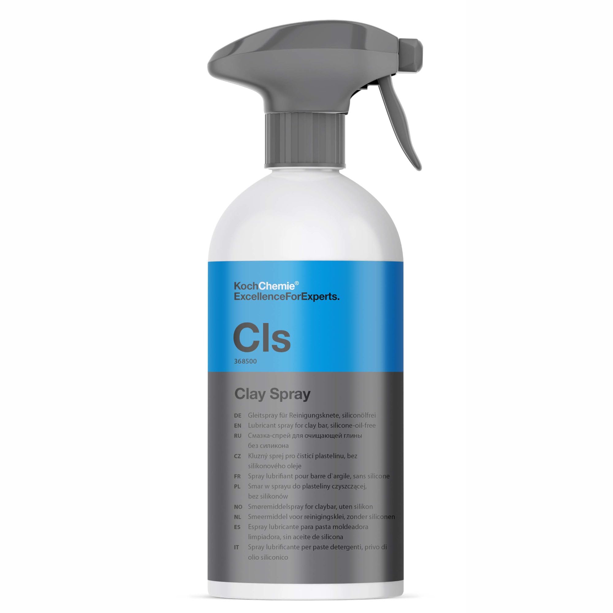 Auto Lackreinigung Set | Petzoldt's Reinigungsknete Blau 100 Gramm + Koch Chemie Clay Spray Gleitmittel 500ml | Lackknete zur Entfernung von Flugrost Harz Teerflecken vom Autolack
