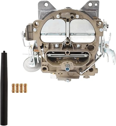 Silscvtt Repuesto de carburador de 4 barriles para Chevy para motores Cadillac 1966-1973 327 350 427 454 Quadrajet 4MV carburador estrangulador