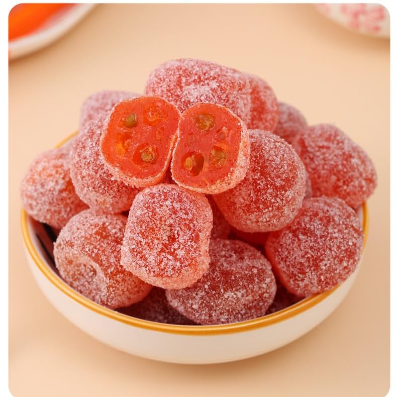 Tianshan Snow Orange Dry 7.05oz/200g, Sour&Sweet Prunes, Yogurt Plum, Rock Sugar Kumquat Candied Fruit, Healthy Preserved Fruits, Candy Snacks, Dim Sum Snack Gift (Rock-Sugar Kumquat,2can)