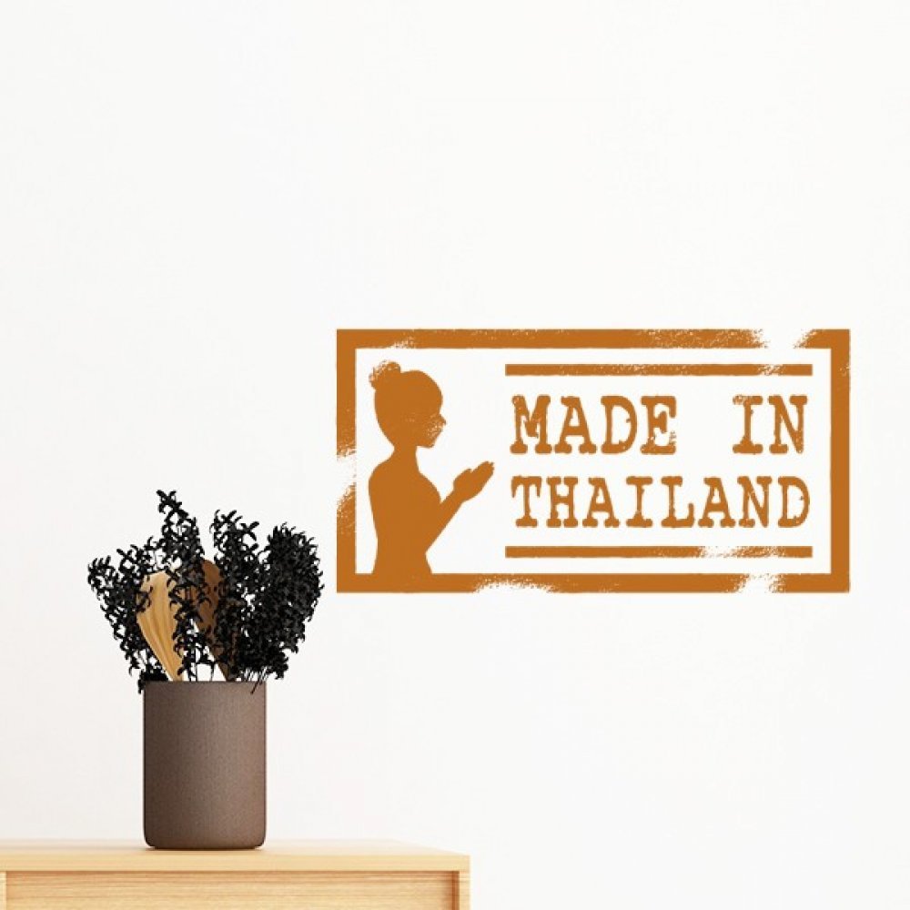Autocollant Bouddha Thaïlande sticker mural DIY papier peint chambre 35cm