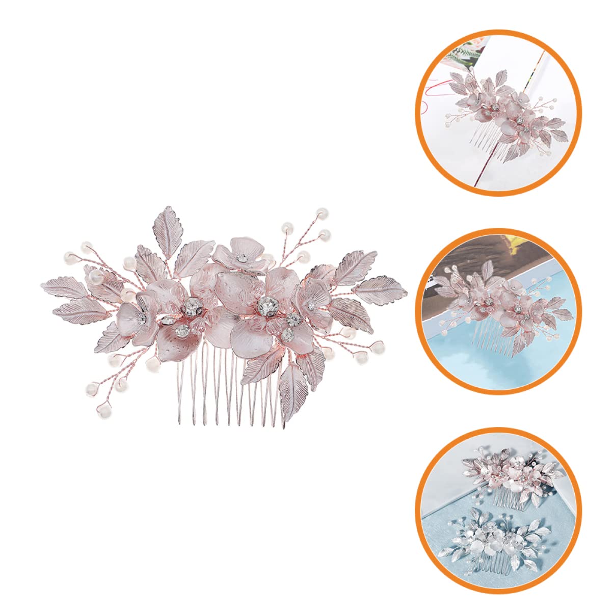 MAGICLULU 3 Piezas tiara la boda la novia horquillas novia horquillas accesorios para el cabello para accesorios para el cabello boda para el