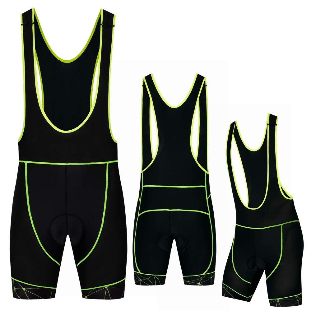 Men's Cycling Bib Shorts MTB Bike Shorts Gel Padded MTB Bicycle Shorts Tights Pants Knicker Cycle Bottom S