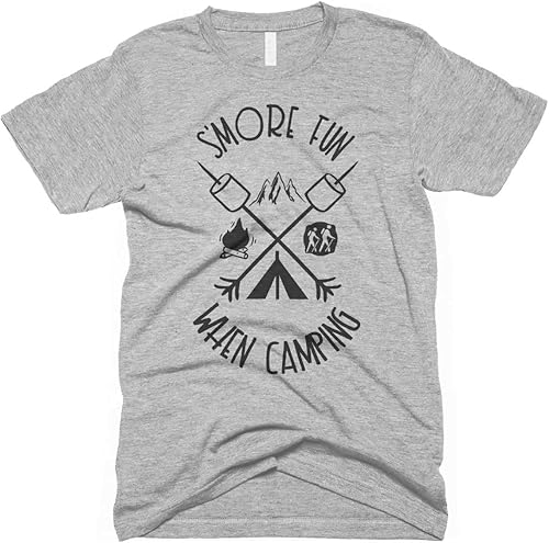 Smores Fun When Camping Tshirt Funny Smores Shirt Camping Family Shirts Funny Camping Tshirt Mens Women Kids Matching Shirts