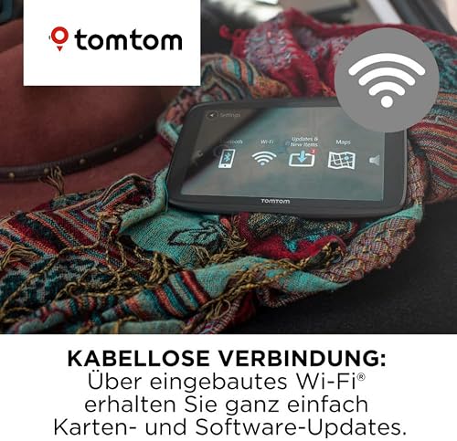 Tomtom GPS Voiture GO Essential, 6 Pouces, Info Trafic, Essai des Alertes de Zones de Danger, Cartes UE, Mise à Jour Via WiFi, Appels Mains-Libres, Fixation Magnétique Alimentée Noir - 4
