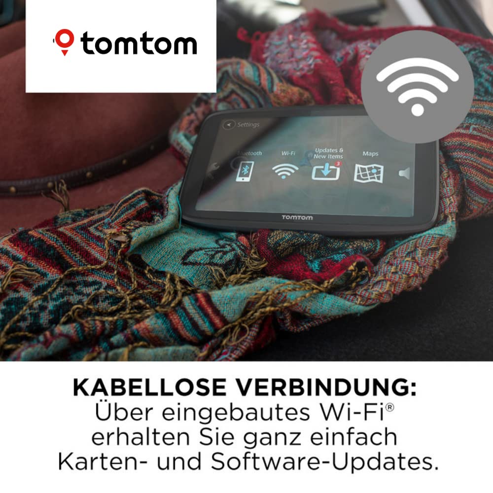 TomTom Navigationsgerät GO Essential (5 Zoll, Stauvermeidung dank TomTom Traffic, Karten-Updates Europa, Freisprechen, Updates über Wi-Fi, TMC), Schwarz
