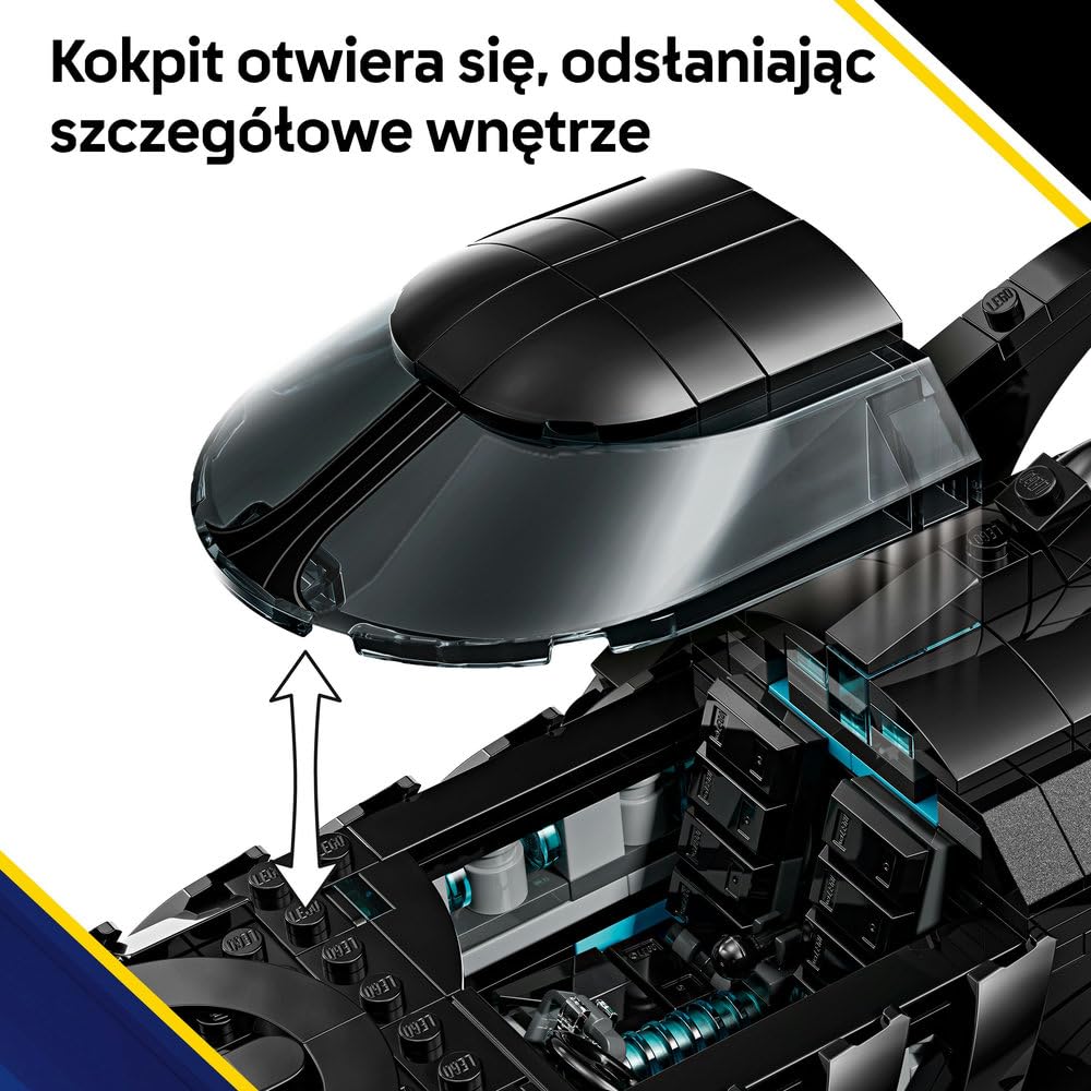 LEGO DC Batman: Batmobil Batman Forever, prezent dla nastolatków, zabawka konstrukcyjna z modelem pojazdu, zestaw kolekcjonerski z minifigurką dla fanów superbohaterów, dla chłopca i dziewczynki 76304