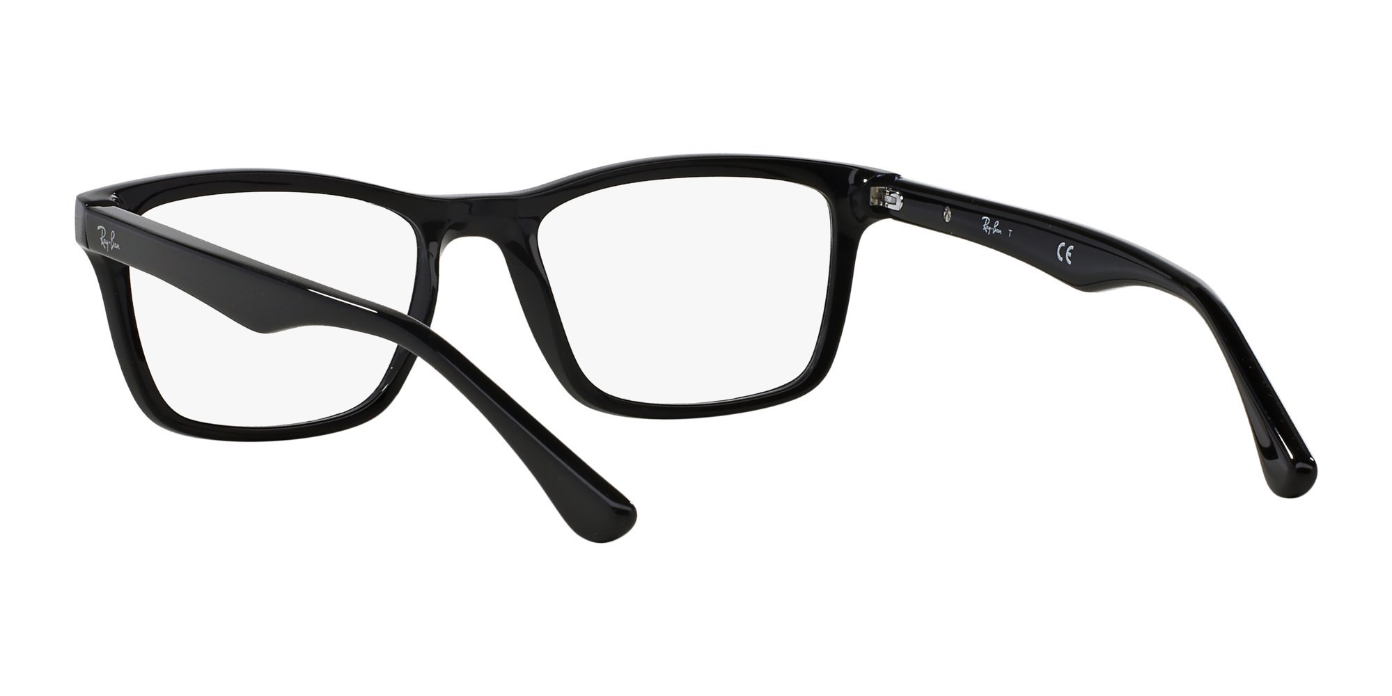 Ray-Ban Rx5279 kwadratowe oprawki do okularów korekcyjnych, Czarny/Demo Soczewka, 53 mm