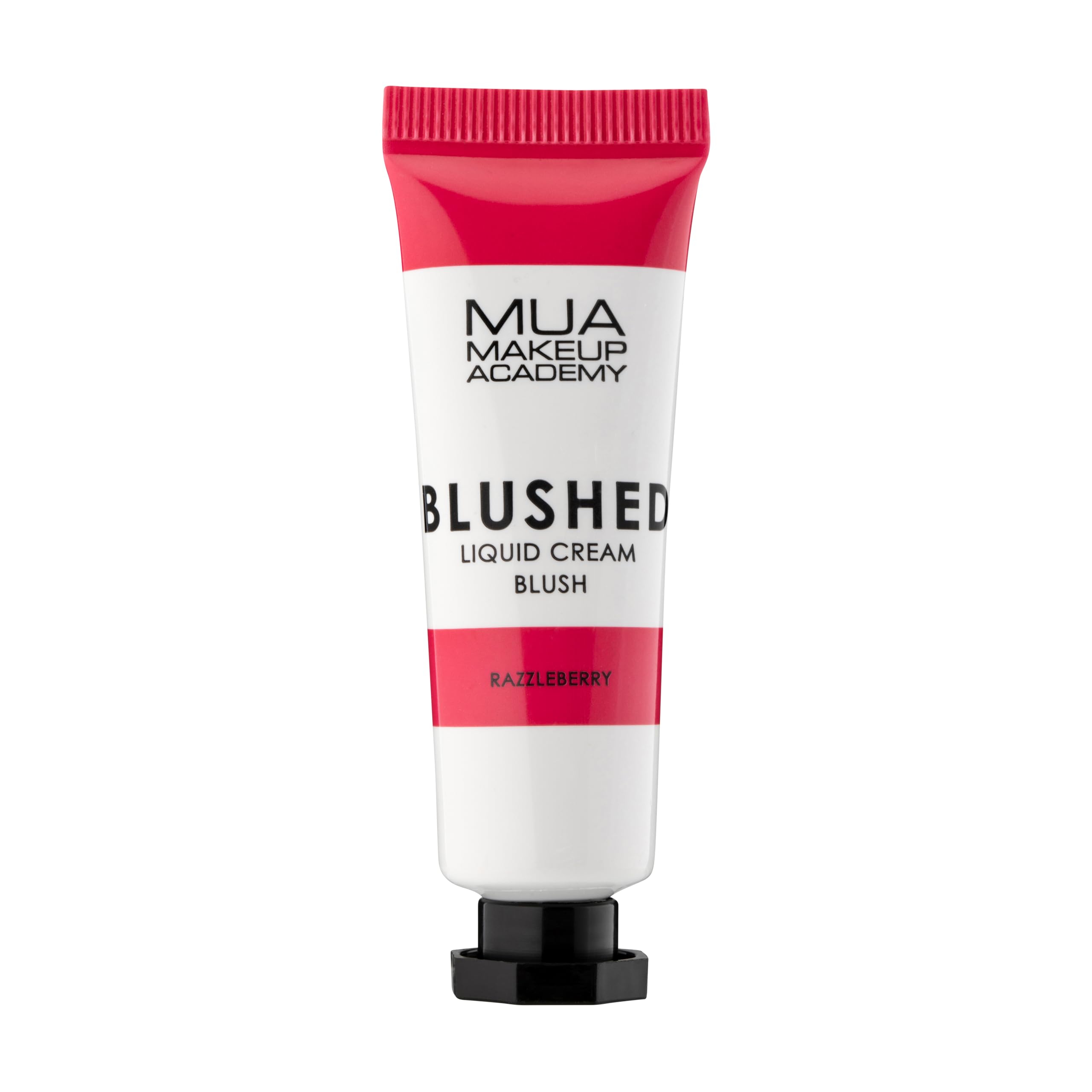 MUA Makeup Academy Blushed Liquid Cream Blusher, Highly Pigmented for Cheeks & Lips, Razzleberry, 10ml - Vegan & Cruelty Free