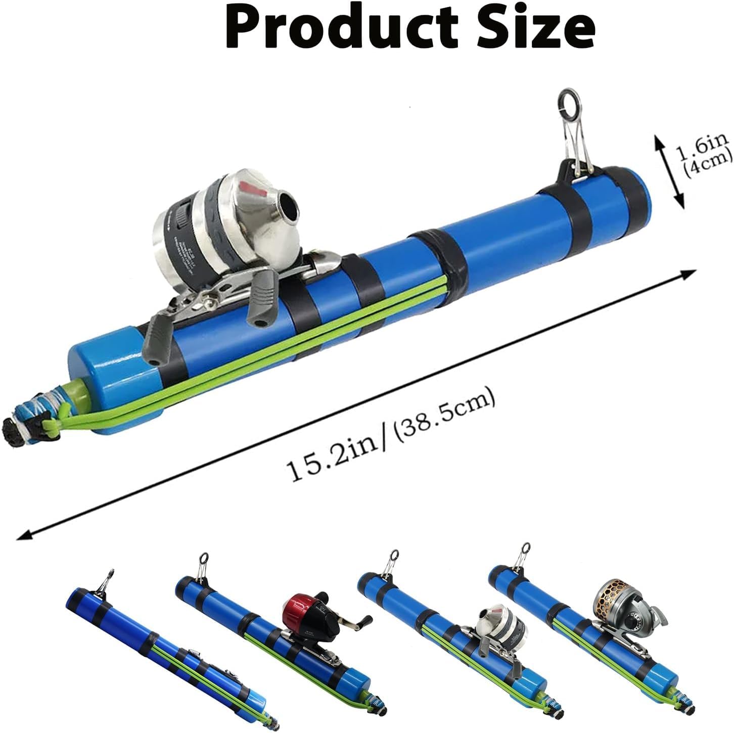 Fishing Catapult Rod, 2026 Upgrade Telescopic Precise Lure Launcher Fishing Tool, Compact Sling Shot Fishings Pole Reel for Saltwater and Freshwater, Funny Fishings Gifts for Men