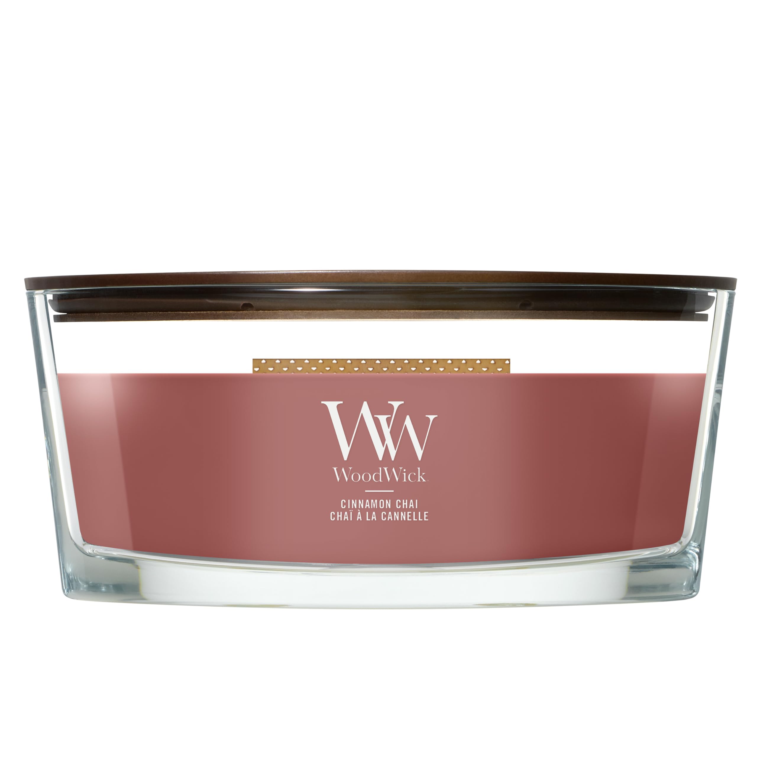 Cinnamon Chai Candle WoodWick, Red | Gourmand