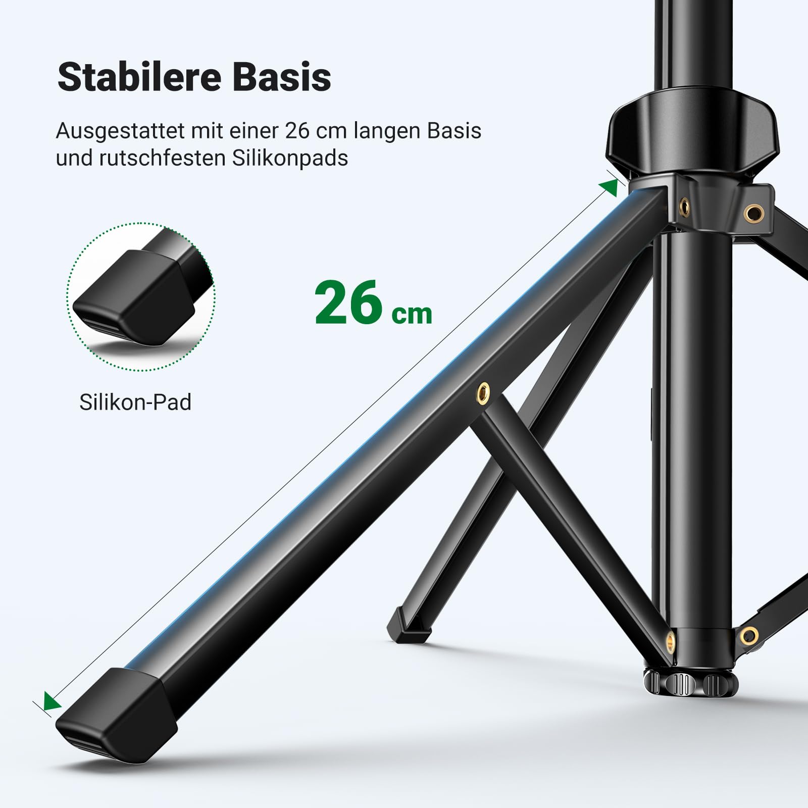 UGREEN Handy Stativ 170cm Stabil und Tragbar Handy Ständer mit Bluetooth Fernbedienung, Smartphone Stative kompatibel mit iPhone 17 16 15 14 Pro Max,14 Pro,14, Galaxy S23 Ultra, S23+, Huawei, GoPro