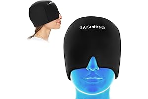 allsett healthMigraine Relief Cap Ice Head Wrap Headache and Migraine Hat