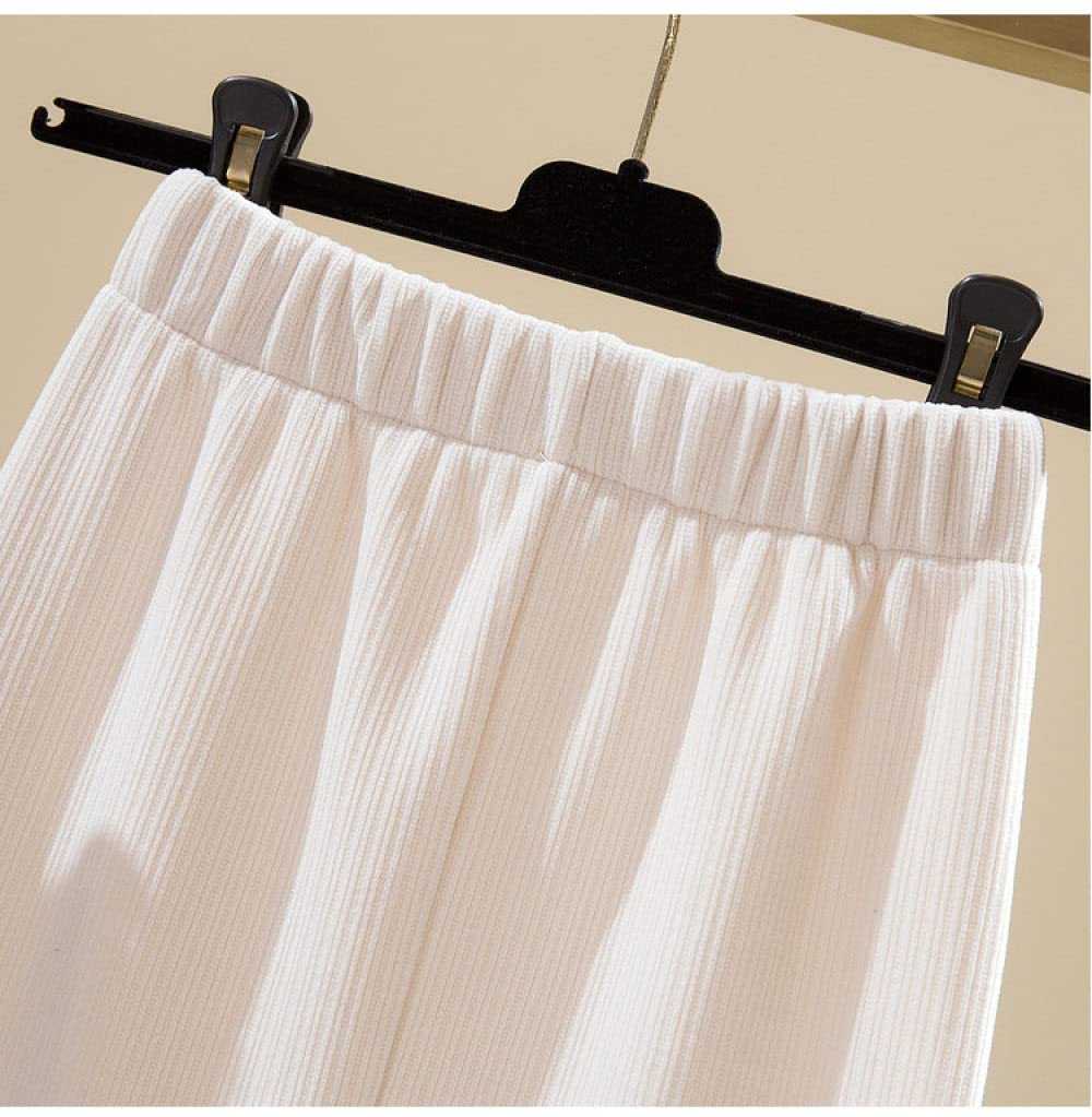 OZEO Gonne da Donna,Gonna Midi da Donna Beige Elastico A Vita Alta Semplice Gonna Dritta Sottile con Spacco A-Line Increspato Tinta Unita Autunno Inverno Gonne Lunghe per Ragazze Signore,M