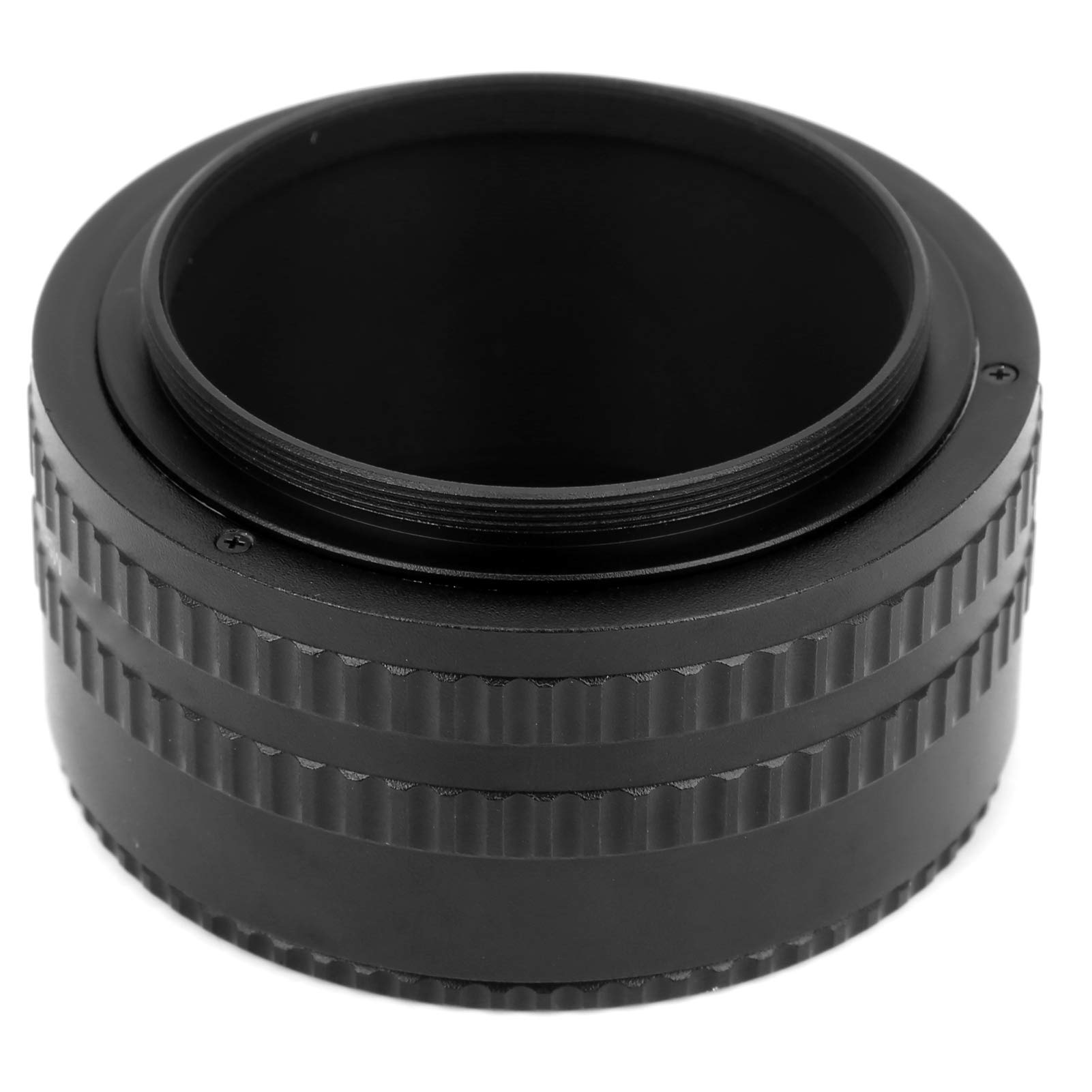 NEWYI Adaptador Helicoidal de Enfoque Ajustable M58 de 36-90 Mm, Tubo de Extensión Macro de Aleación de Aluminio, Montura de Lente Negra, Ideal para Cámaras DSLR sin Espejo