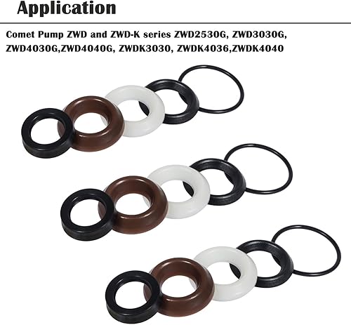 Miniatura 5 de CASTNOO Kit de embalaje Kit de reparación de sello de agua 5019006400 adecuado para bomba de lavadora a presión ZWD Serie ZWDK 15MM