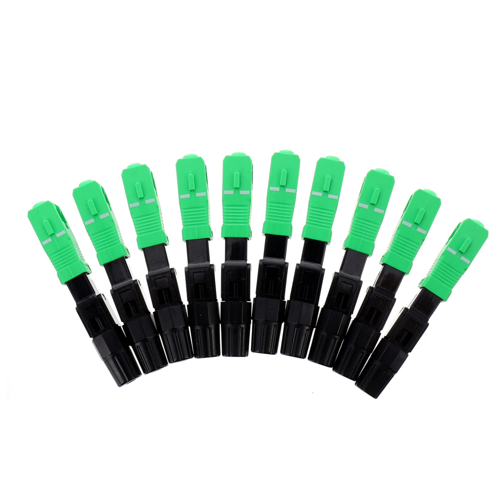 Uonlytech10 Pcs Connector Camera Mount for Vinyl Siding Camera Lens Sticker Clear Sc Adapter Fiber Optical Coupler Dragonfly Wings Singlemode Fiber Optic Adapter Plastic Cold Linker