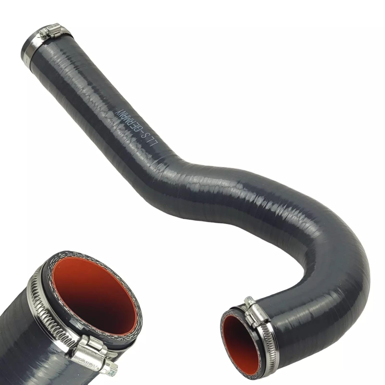 LLS-GERMANY Tubo di aspirazione in silicone compatibile con Jeep Wrangler III (JK) 2.8 CRD, 2.8 CRD RWD (2007/04-2017/12, 130-147 KW, 177-200 CV), 56639AB, 38919D, 55056639AB, 56639AC, 55056639AE