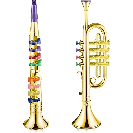 Amylove Toy Trumpet and Saxophone Set: Musical Delights for Budding Musicians