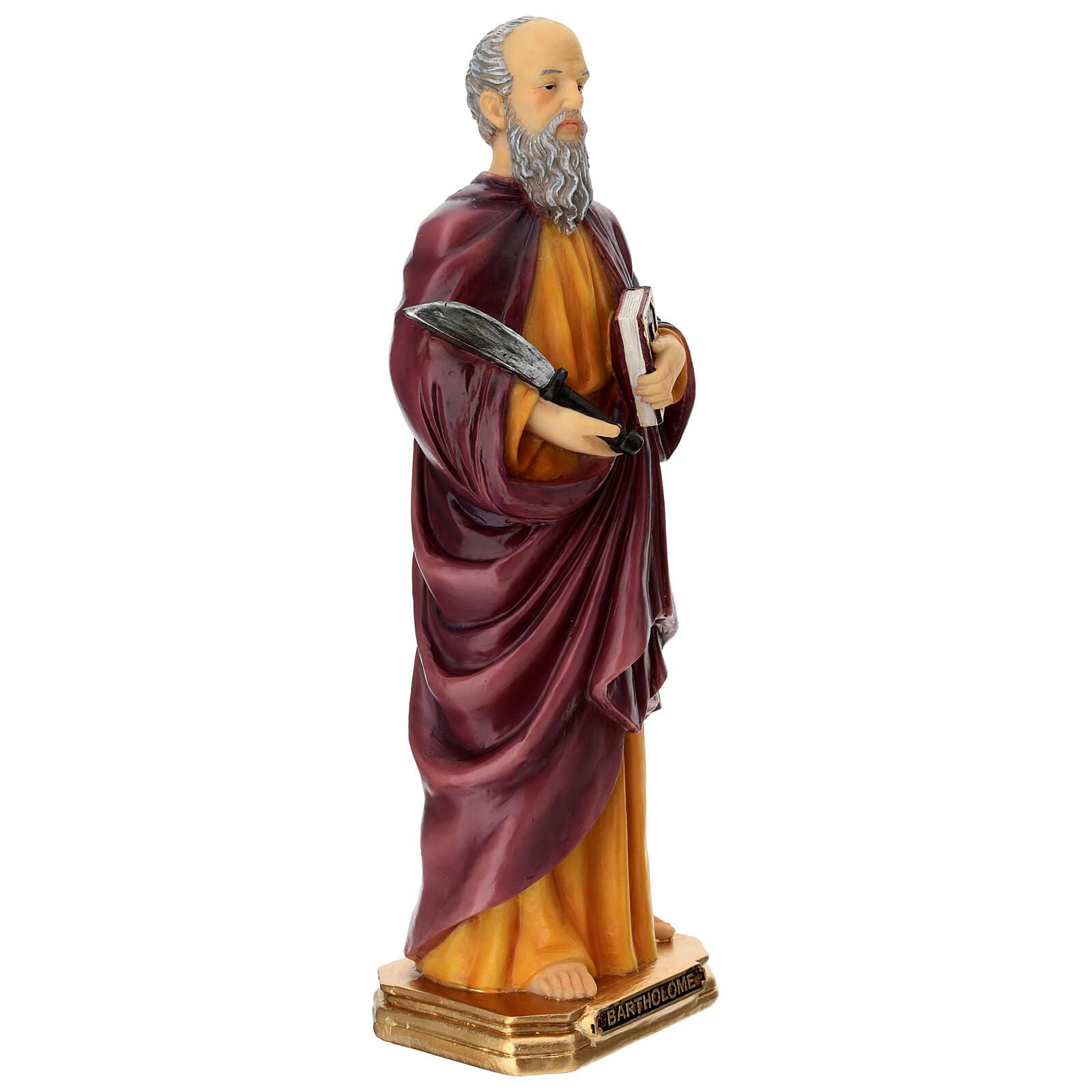 Holyart Imágenes de Resina y PVC: Estatua San Bartolomé 30 cm Resina Pintada