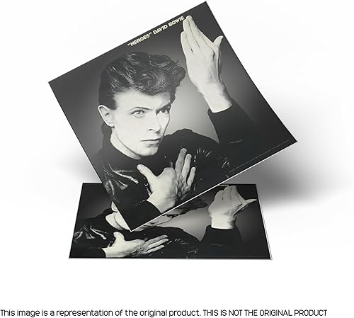 Miniatura 6 de Pyramid America - Póster de David Bowie - David Bowie Heroes - Póster impreso de 12 x 12 pulgadas, ideal para decoración del hogar, decoración de