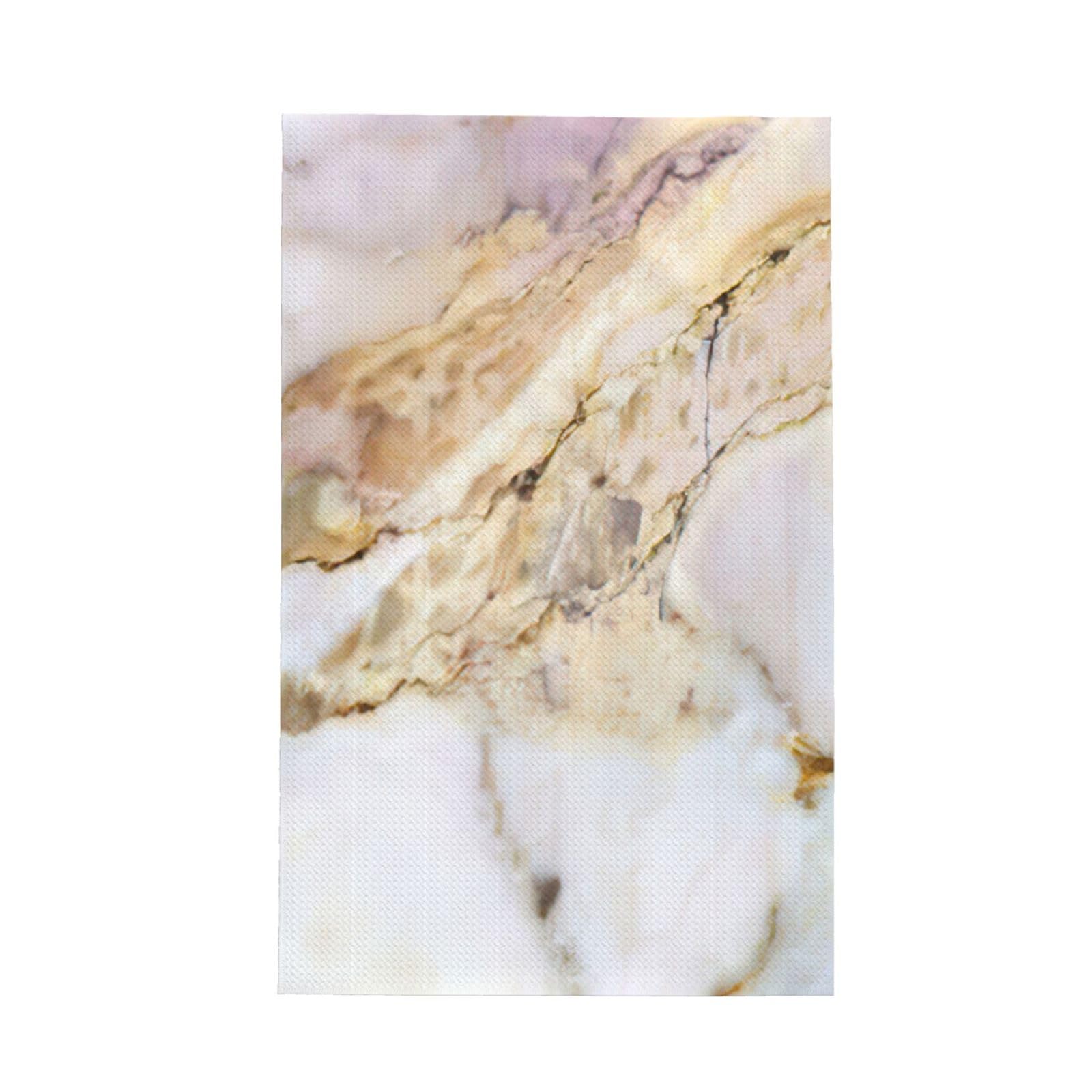 CKGODGF Marble Print Absorbent Waffle Dishcloths,Kitchen Towels With Hanging Loops,Tea Towels.