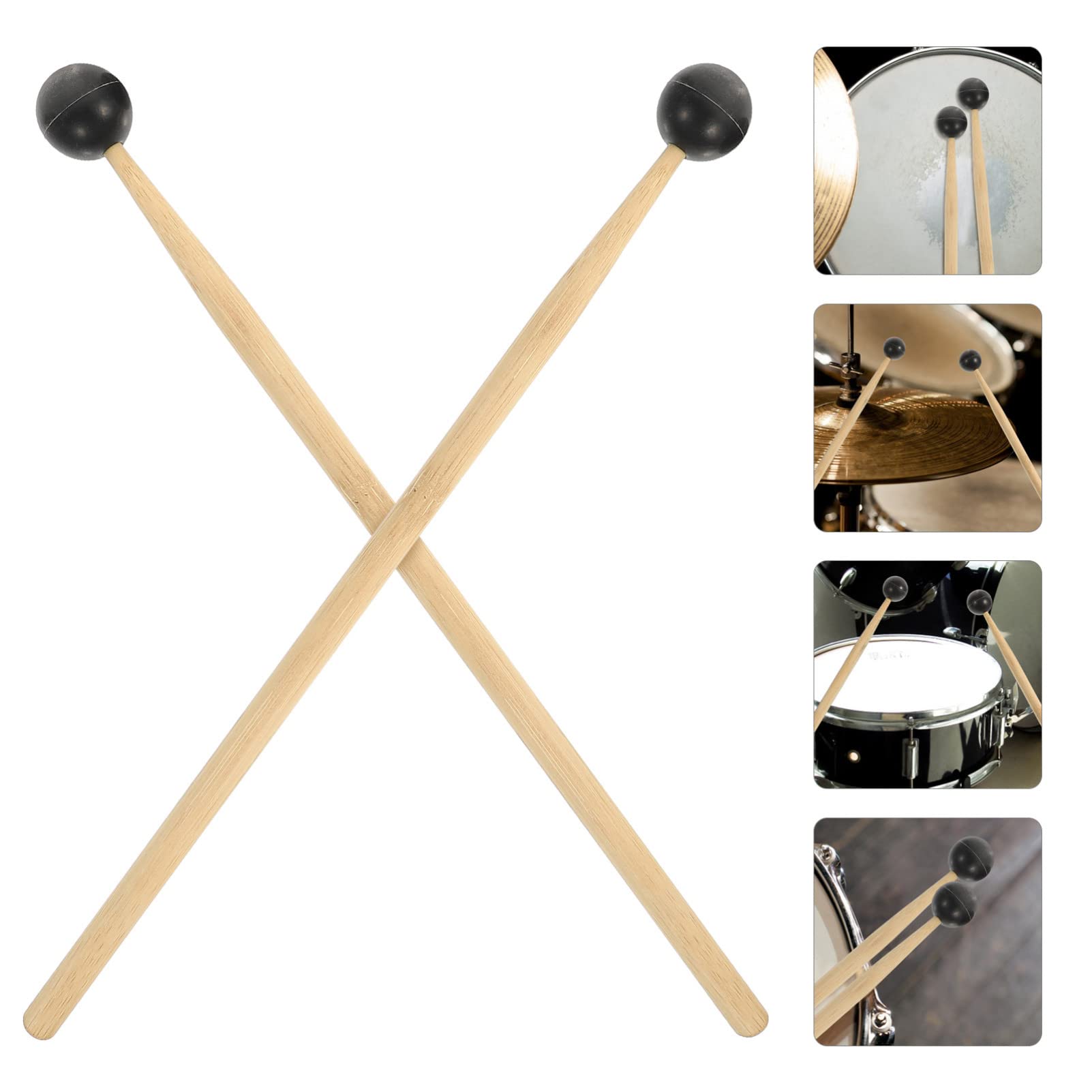 ibasenice 8piezas Baquetas Para De Lengua Palos De Percusión Para Instrumentos Musicales Diseño Duradero y Exquisito Accesorios De Para Xilófono