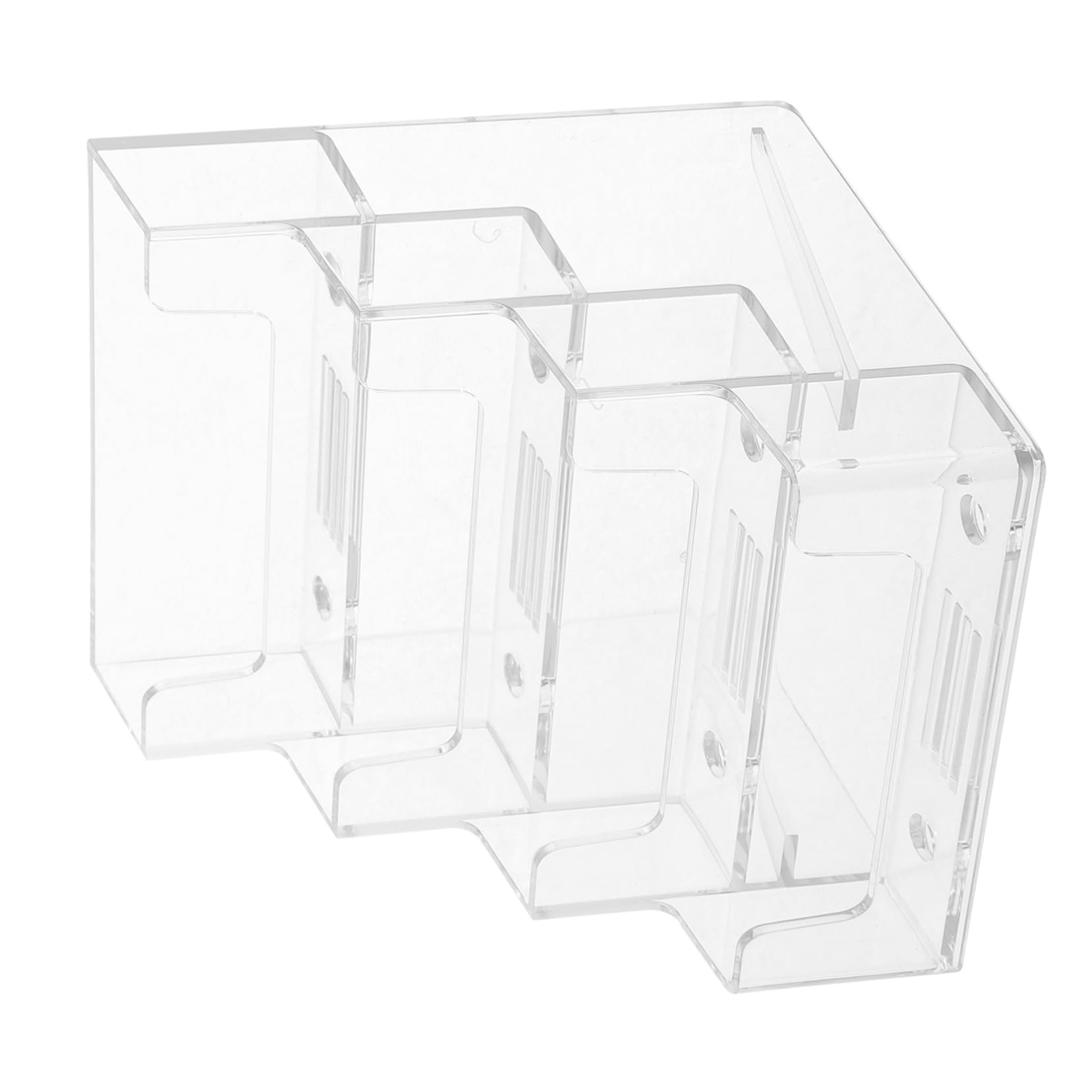 NUOBESTY 5stücke Business Card Holder Transparent Lagige Kartenbox Für Schreibtisch Organizer Für Visitenkarten Eleganter Kartenständer Multifunktionale Aufbewahrungslösung Für Büro