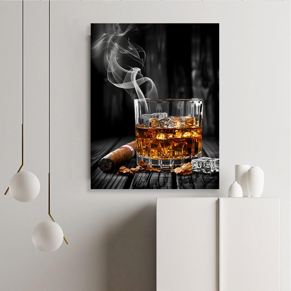 Cuadro Lienzo Cocina Arte en Vidrio Caballero 75x100cm