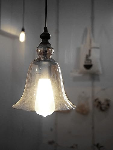 Miniatura 5 de liveMAX Bombilla LED Edison vintage regulable, bombilla Edison vintage de 40 W, bombilla LED E26 de 400 lúmenes, blanco natural, 4000 K, paquete de 3