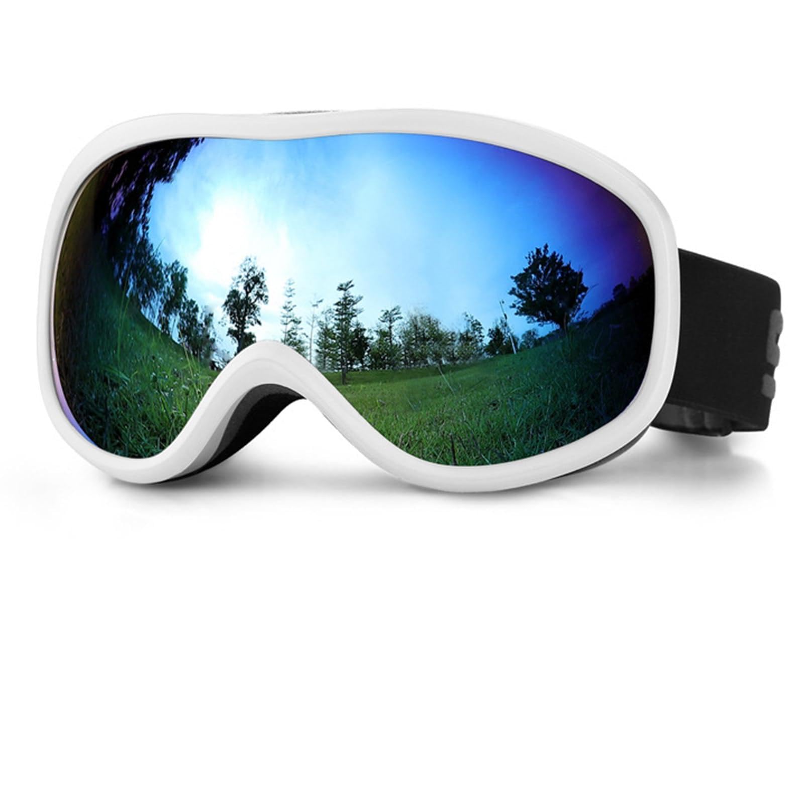 Gogle narciarskie, okulary ochronne, podwójne soczewki, gogle snowboardowe, sporty zimowe, wiatroszczelne, okulary ochronne UV400, męskie i damskie B