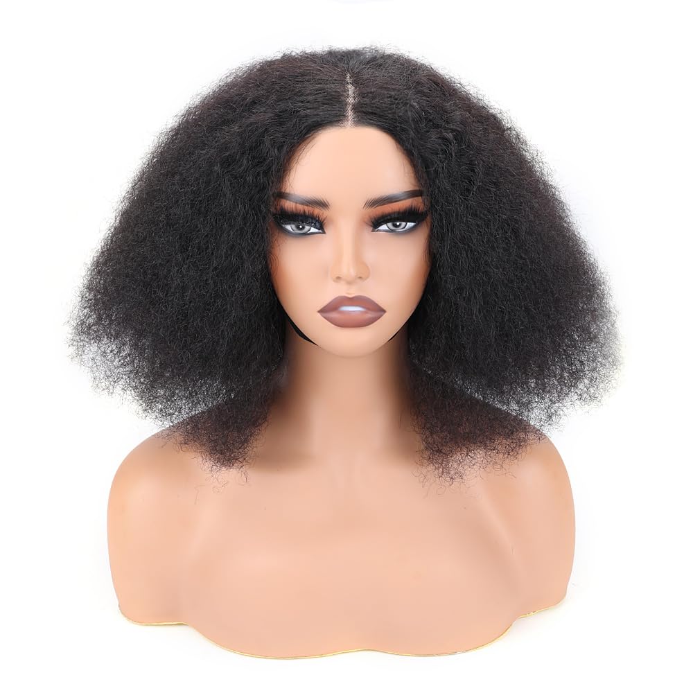 4x4 Lace Front Kinky Curly Wig Afro Curly Frontal Closure Human Hair Wigs for Women 180% Density Glueless Wig Pre Plucked With Baby Hair 10Inch - Image 2