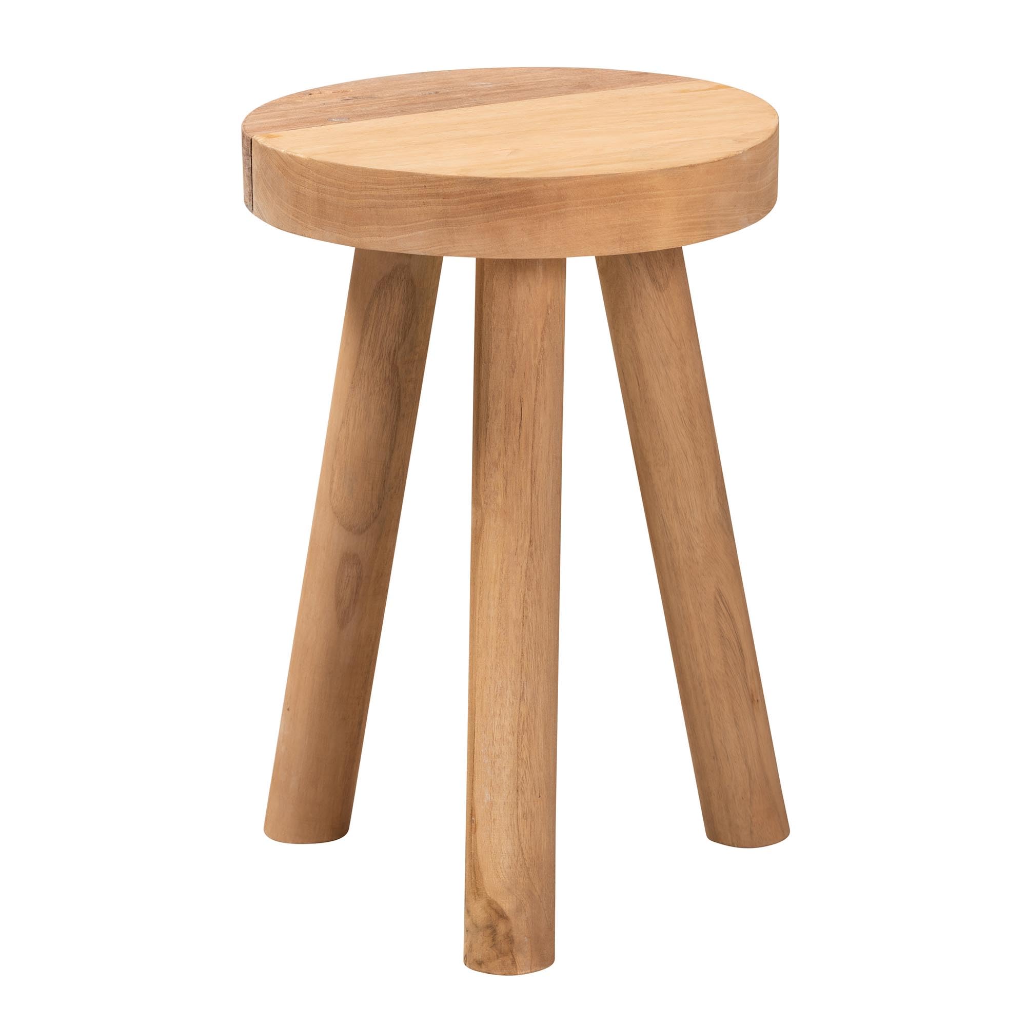 Photo 1 of ***NONREFUNDABLE - NOT FUNCTIONAL - FOR PARTS ONLY - SEE COMMENTS***
Baxton Studio Terah Teak Wood Footstool, One Size, Natural