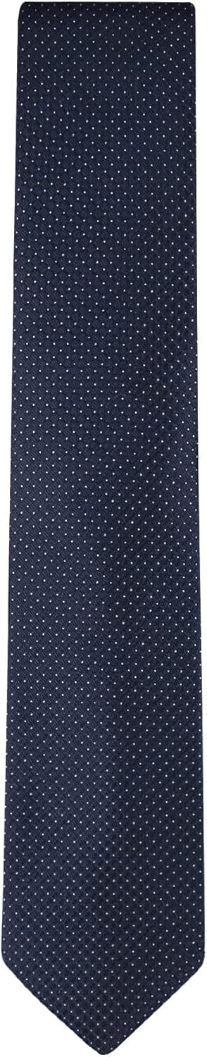 Calvin Klein Men’s Navy Blue Solid and Pattern Neckties – Ties for Work, Weddings & Formalwear (Standard and Extra Long) - Image 2