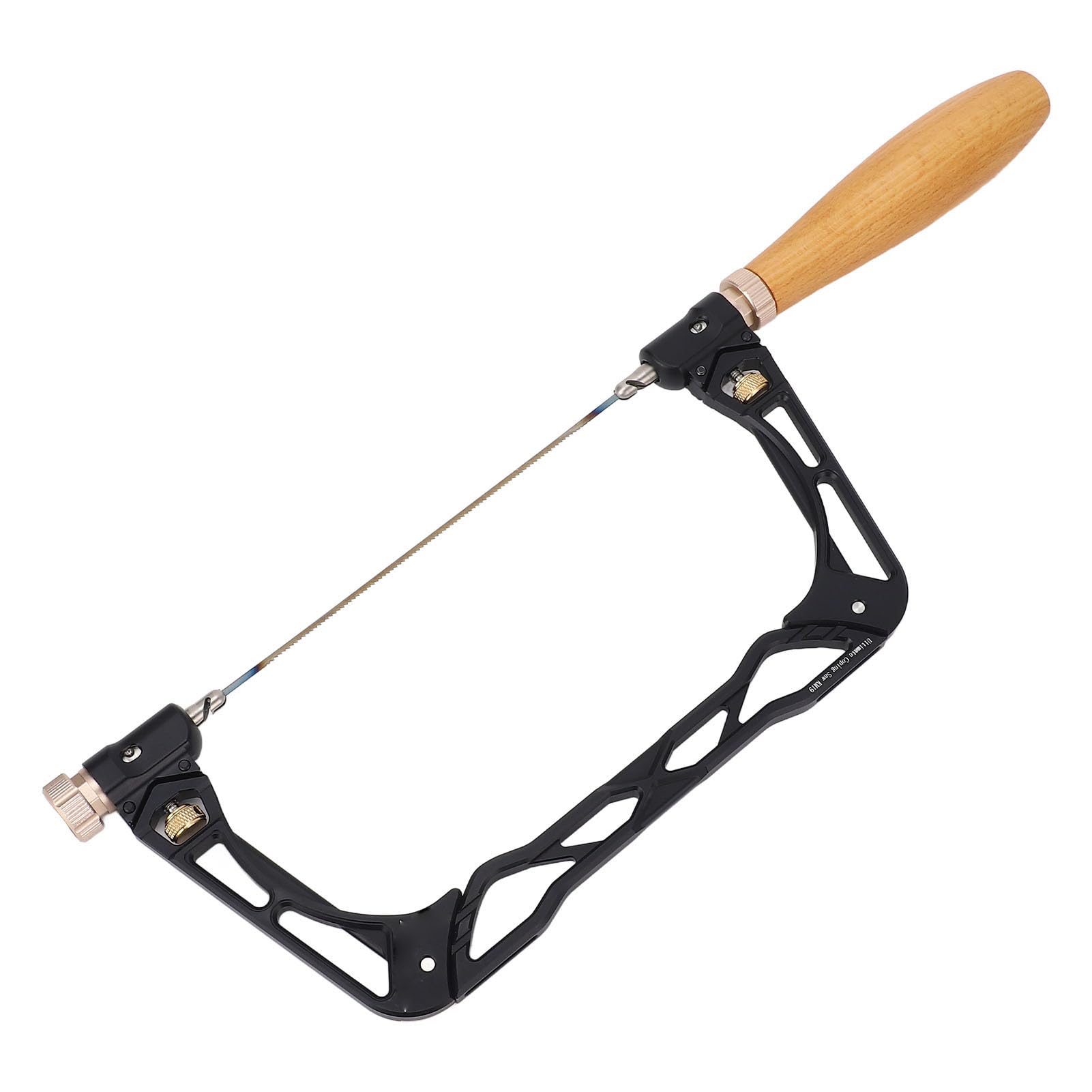 Afire el Marco de Acero con 7 Hambrientos de Sierra, Profundidad de Sierra de 10 Cm, Juego de Sierra para Manos para Carpintería en Forma de U, Sierra Manual Multifunción para