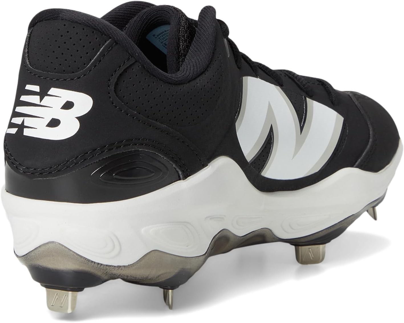 New Balance Men's Fresh Foam X 3000 V7 Baseball Shoe, Black Synthetic/White, 8 M - Image 5
