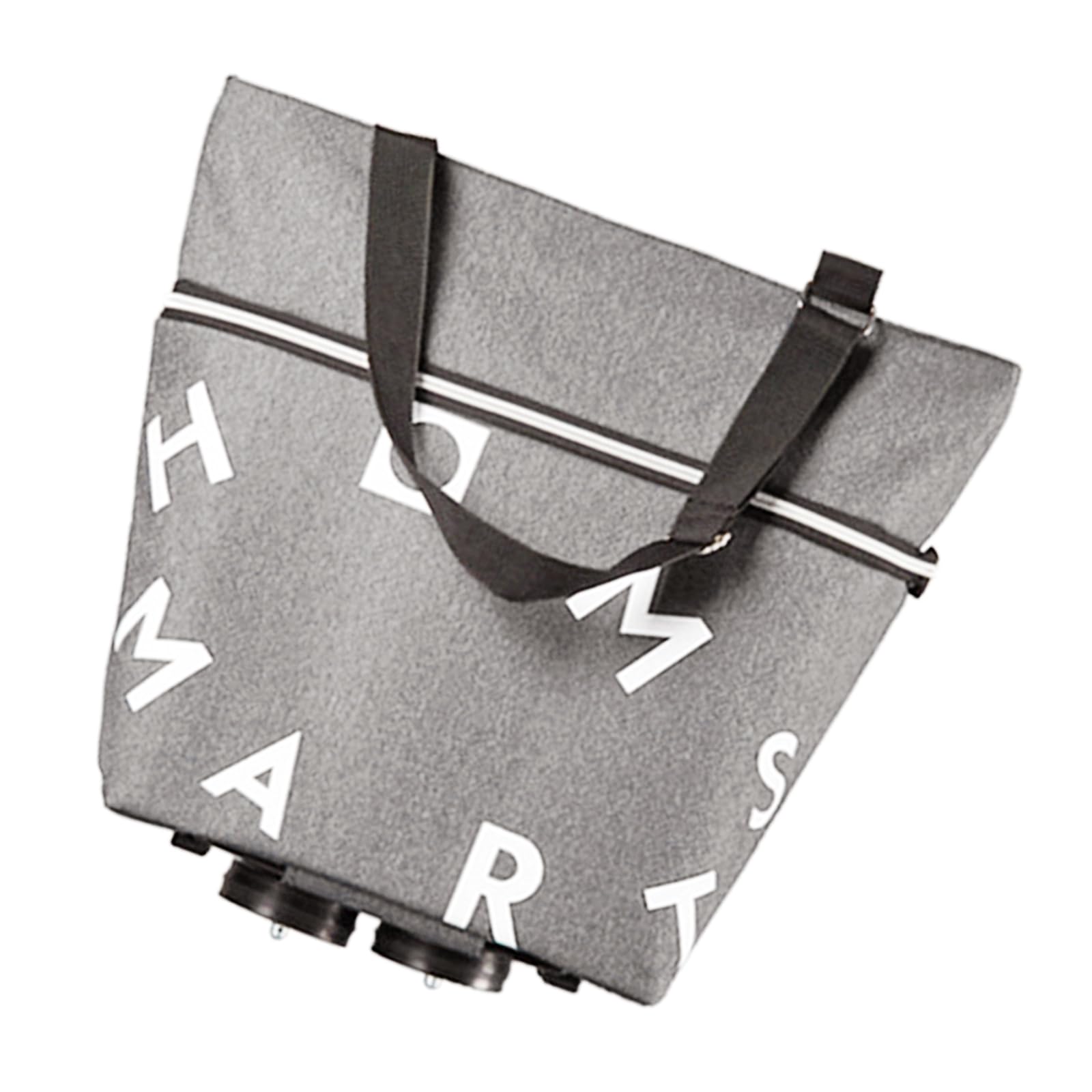 Foldable Shopping Trolley Effective Folding Shopping Carring Bags with Sturdy Frame and Rotating Oxford Fabric Cart Bag