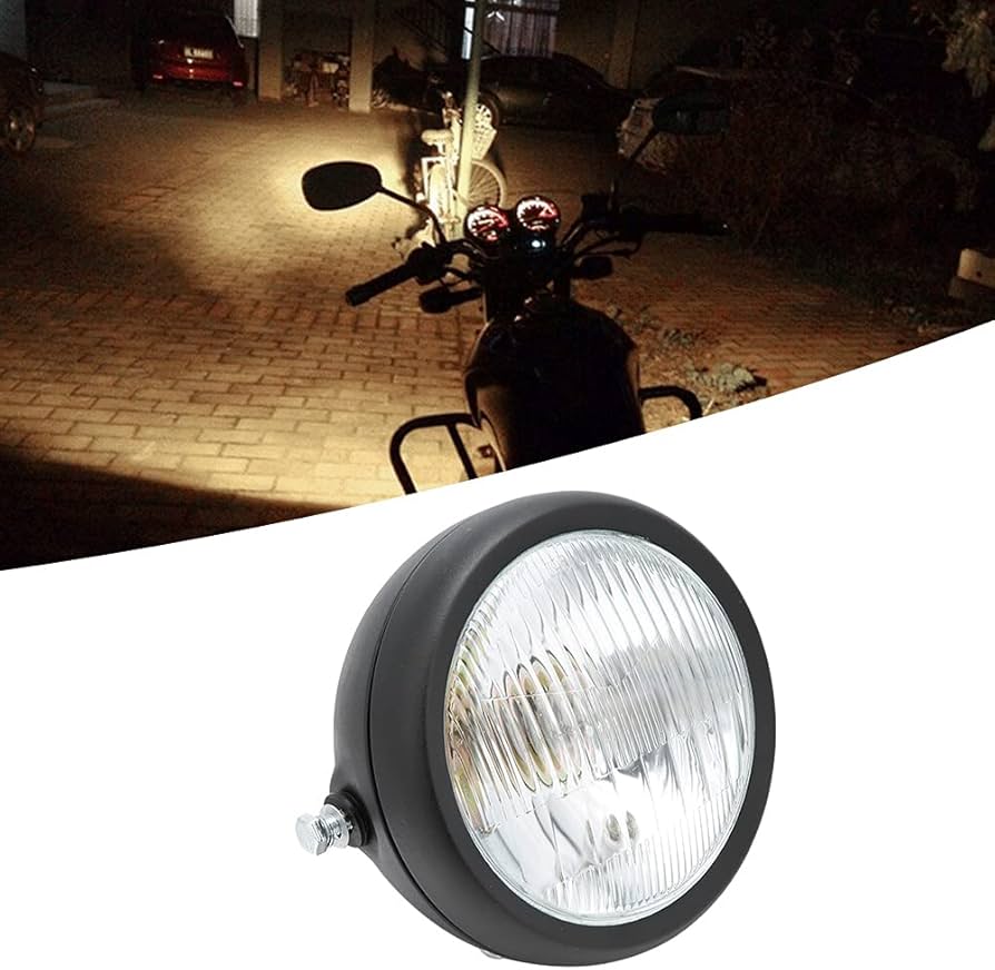 Amazon | LEDヘッドライト フロントライト 曲面ガラスレンズ搭載 良好